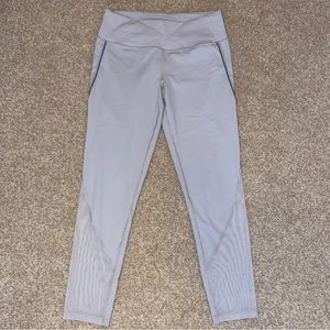 Victoria’s Secret Knockout Classic Light Grey Mesh Detail Leggings